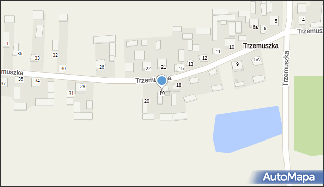 Trzemuszka, Trzemuszka, 19, mapa Trzemuszka