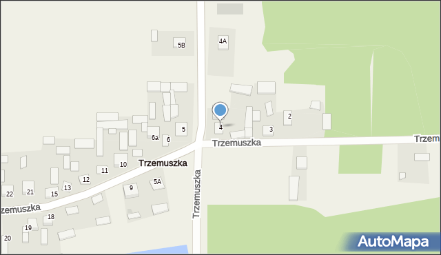 Trzemuszka, Trzemuszka, 4, mapa Trzemuszka