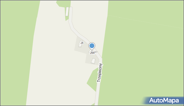 Trzepieciny, Trzepieciny, 26A, mapa Trzepieciny
