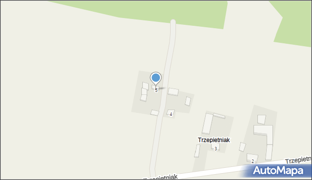 Trzepietniak, Trzepietniak, 5, mapa Trzepietniak