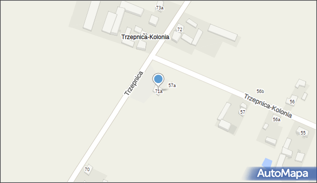 Trzepnica, Trzepnica, 71a, mapa Trzepnica