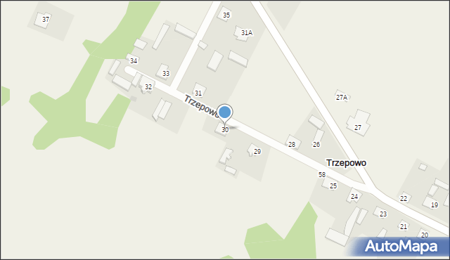 Trzepowo, Trzepowo, 30, mapa Trzepowo