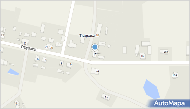 Trzęsacz, Trzęsacz, 17, mapa Trzęsacz