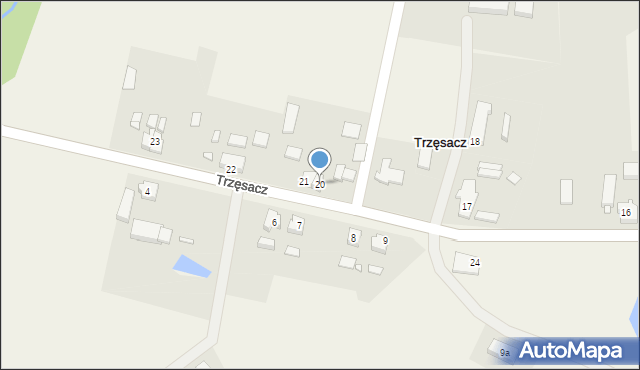 Trzęsacz, Trzęsacz, 20, mapa Trzęsacz