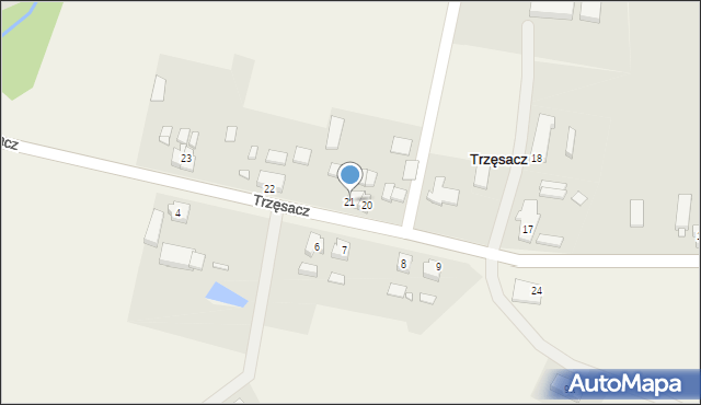 Trzęsacz, Trzęsacz, 21, mapa Trzęsacz