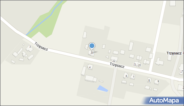 Trzęsacz, Trzęsacz, 23, mapa Trzęsacz