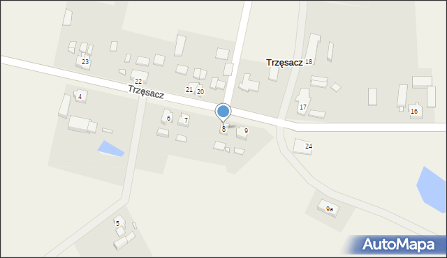 Trzęsacz, Trzęsacz, 8, mapa Trzęsacz