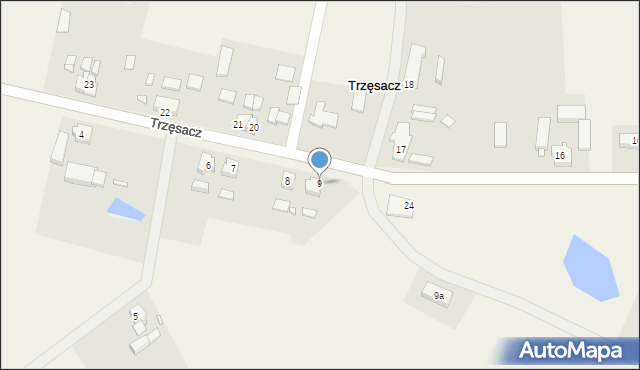 Trzęsacz, Trzęsacz, 9, mapa Trzęsacz