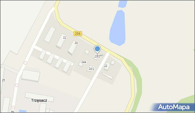 Trzęsacz, Trzęsacz, 23/1, mapa Trzęsacz