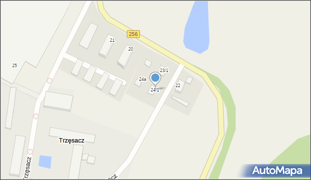 Trzęsacz, Trzęsacz, 24/1, mapa Trzęsacz