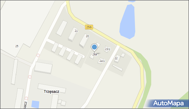 Trzęsacz, Trzęsacz, 24a, mapa Trzęsacz