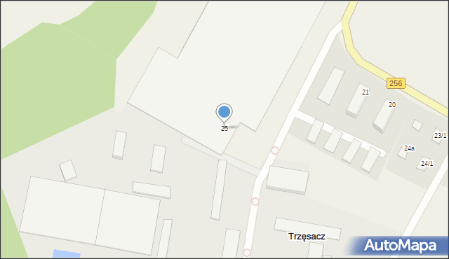 Trzęsacz, Trzęsacz, 25, mapa Trzęsacz