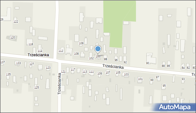 Trześcianka, Trześcianka, 100, mapa Trześcianka