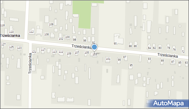 Trześcianka, Trześcianka, 103, mapa Trześcianka