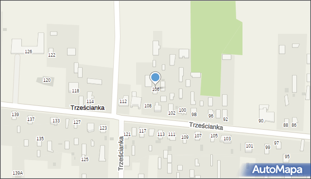 Trześcianka, Trześcianka, 106, mapa Trześcianka