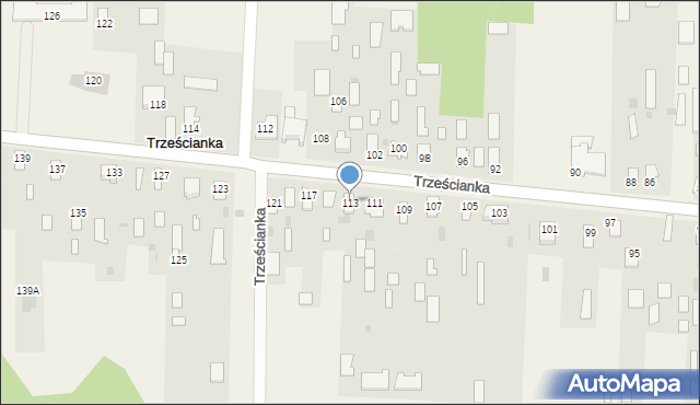 Trześcianka, Trześcianka, 113, mapa Trześcianka