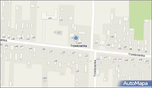 Trześcianka, Trześcianka, 116, mapa Trześcianka