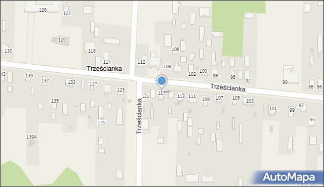 Trześcianka, Trześcianka, 117, mapa Trześcianka