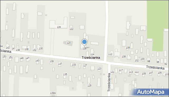 Trześcianka, Trześcianka, 118, mapa Trześcianka