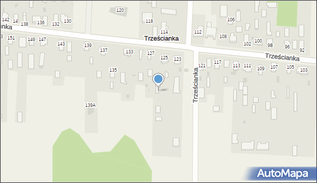 Trześcianka, Trześcianka, 125, mapa Trześcianka