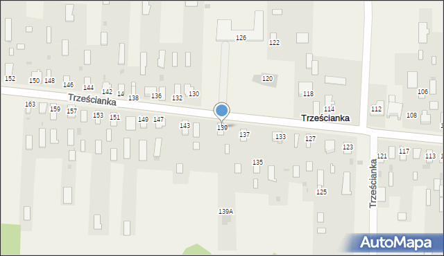 Trześcianka, Trześcianka, 139, mapa Trześcianka