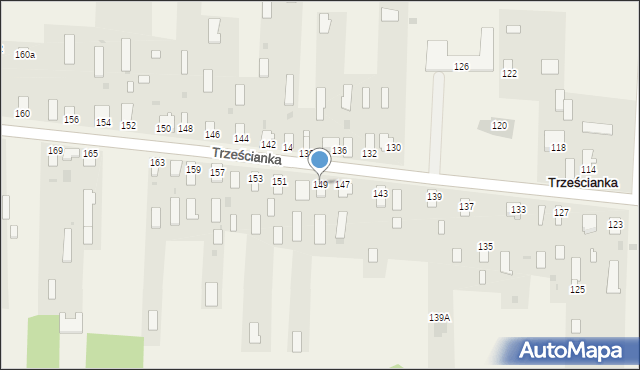 Trześcianka, Trześcianka, 149, mapa Trześcianka