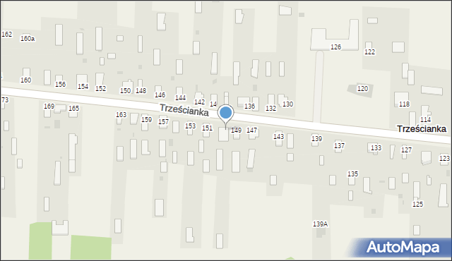 Trześcianka, Trześcianka, 149a, mapa Trześcianka