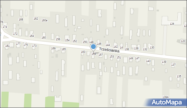 Trześcianka, Trześcianka, 159, mapa Trześcianka