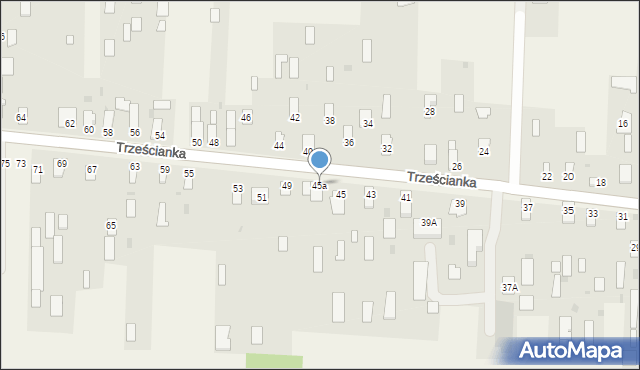 Trześcianka, Trześcianka, 45a, mapa Trześcianka