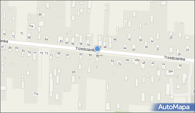 Trześcianka, Trześcianka, 55, mapa Trześcianka