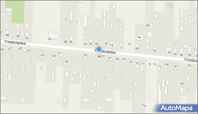 Trześcianka, Trześcianka, 89, mapa Trześcianka