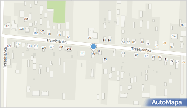 Trześcianka, Trześcianka, 99, mapa Trześcianka