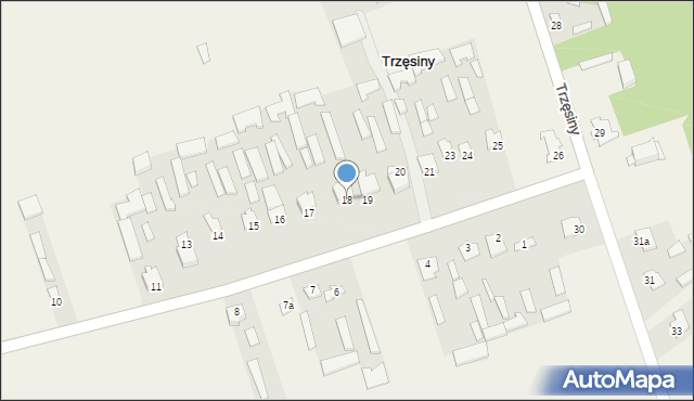 Trzęsiny, Trzęsiny, 18, mapa Trzęsiny