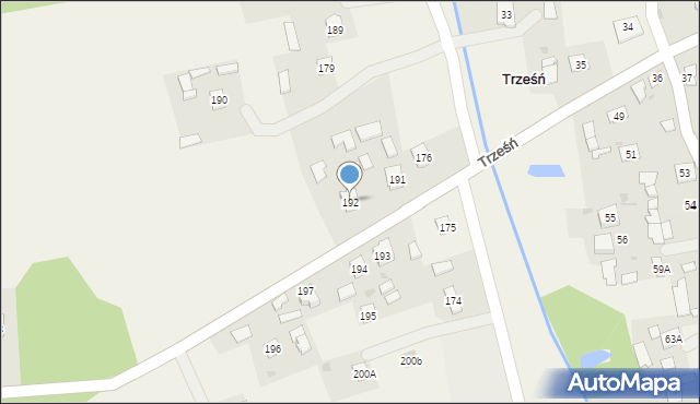 Trześń, Trześń, 192, mapa Trześń