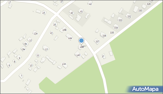 Trześń, Trześń, 14B, mapa Trześń