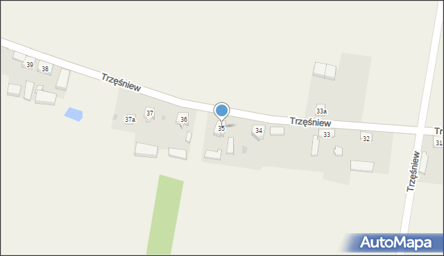 Trzęśniew, Trzęśniew, 35, mapa Trzęśniew