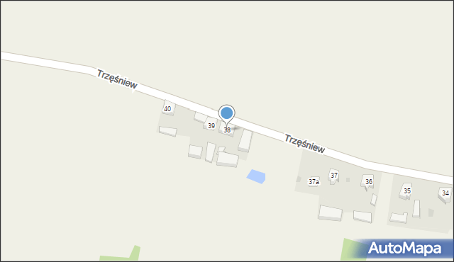 Trzęśniew, Trzęśniew, 38, mapa Trzęśniew