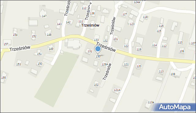 Trześniów, Trześniów, 130, mapa Trześniów