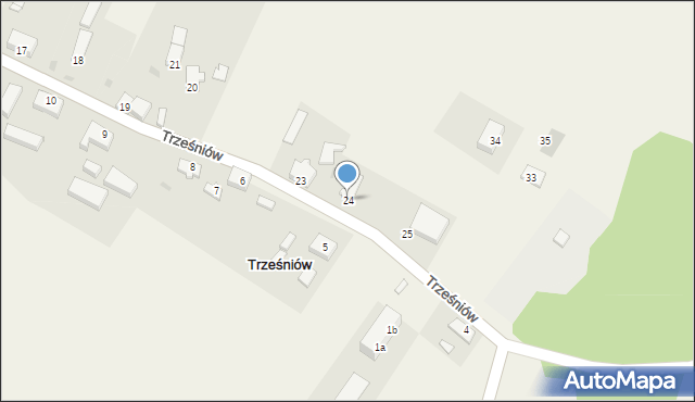 Trześniów, Trześniów, 24, mapa Trześniów