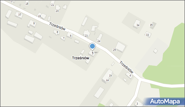 Trześniów, Trześniów, 5, mapa Trześniów