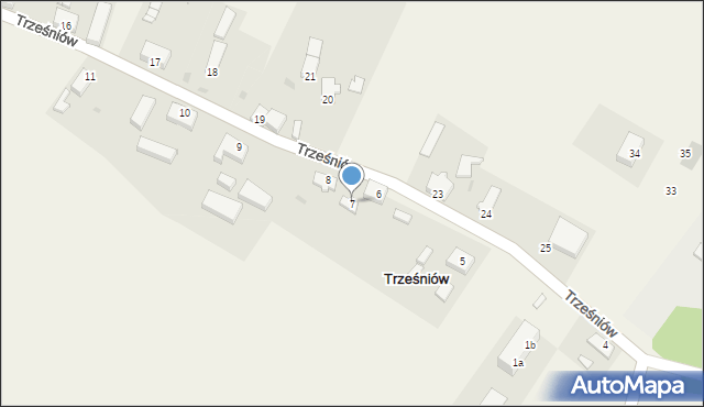 Trześniów, Trześniów, 7, mapa Trześniów