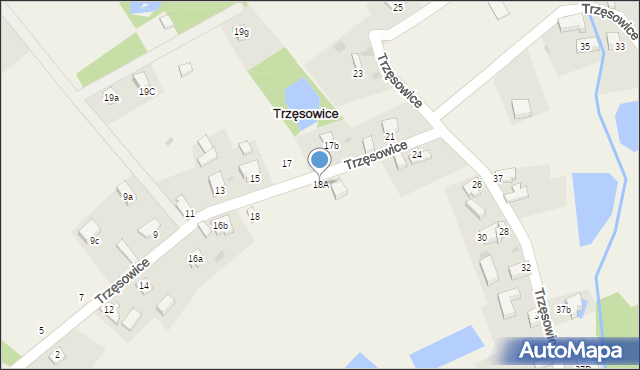 Trzęsowice, Trzęsowice, 18A, mapa Trzęsowice