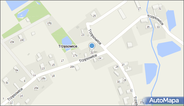 Trzęsowice, Trzęsowice, 21, mapa Trzęsowice