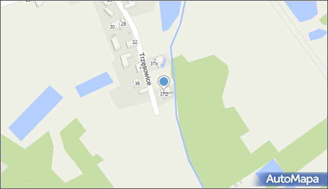 Trzęsowice, Trzęsowice, 37D, mapa Trzęsowice