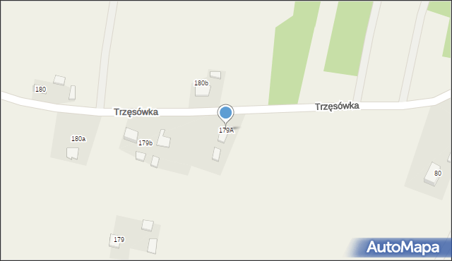 Trzęsówka, Trzęsówka, 179A, mapa Trzęsówka