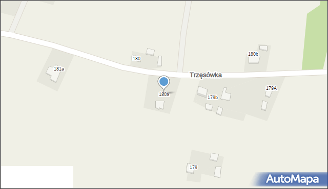 Trzęsówka, Trzęsówka, 180a, mapa Trzęsówka