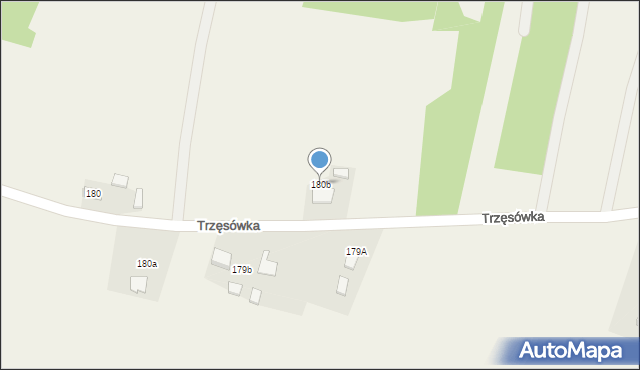 Trzęsówka, Trzęsówka, 180b, mapa Trzęsówka