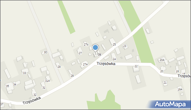 Trzęsówka, Trzęsówka, 26A, mapa Trzęsówka