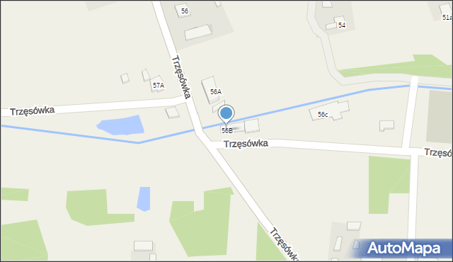 Trzęsówka, Trzęsówka, 56B, mapa Trzęsówka