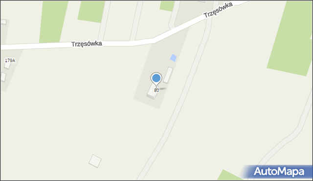 Trzęsówka, Trzęsówka, 80, mapa Trzęsówka